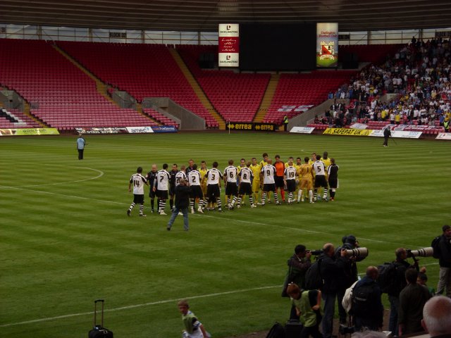 Shaking Hands Before the Match